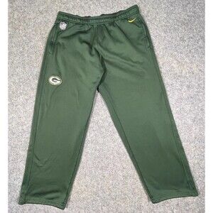 Nike Green Bay Packers Sweatpants Men’s XL NFL Training Therma-Fit Drawstring